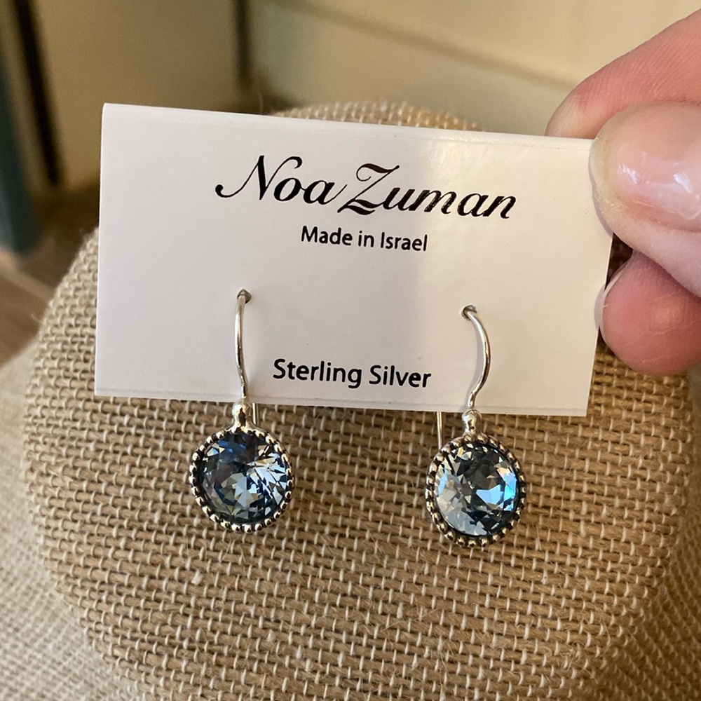 NWT Noa Zuman Sterling Silver CZ Earrings